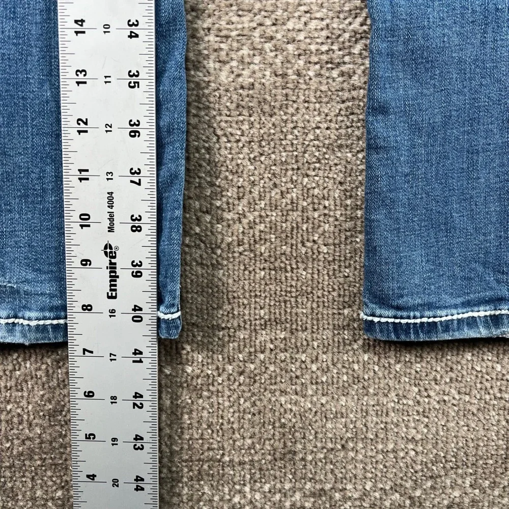 Vaccari Paz Women 26L Blue Denim Bootcut Jeans Embellished‎ Rhinestone Western